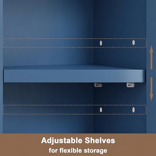 ChooChoo Narrow Bathroom Storage Cabinet with Adjustable Shelves and Drawer