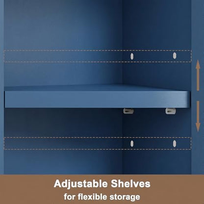 ChooChoo Narrow Bathroom Storage Cabinet with Adjustable Shelves and Drawer