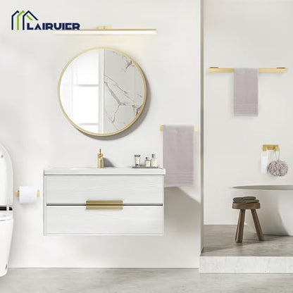 Lairuier Brushed Gold Bathroom Accessories, 23.6 inches Towel Bar Set