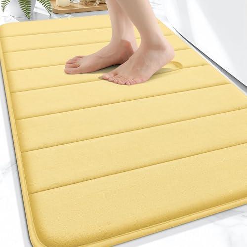 OLANLY Memory Foam Bath Mat 32x20, Super Soft and Absorbent Bathroom Rugs