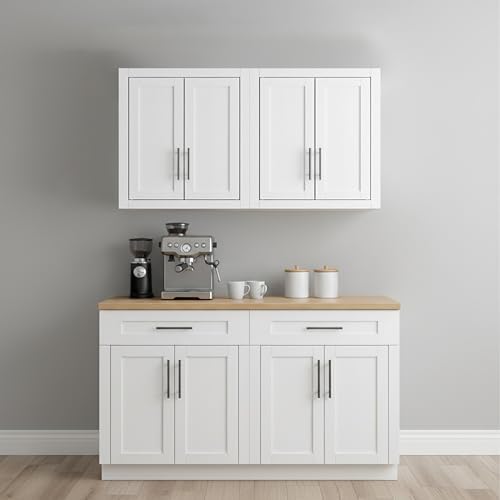 Crosley Furniture Savannah 2-Piece Wall Cabinet Set