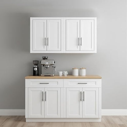 Crosley Furniture Savannah 2-Piece Wall Cabinet Set