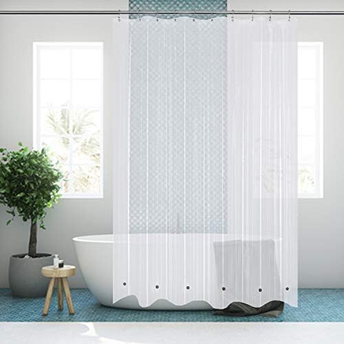 Mrs Awesome 60x72 Shower Curtain Liner with 6 Magnets Clear