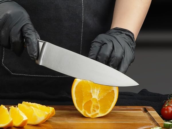 CHUSHIJI Chef Knife 8 Inch, Japanese Professional Chef knife High Carbon Stainless Steel, Razor Sharp Chefs Kitchen Knife, Vegetable Chopping Knife for Cooking With Full-tang Handle, Walnut