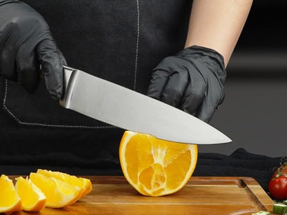 CHUSHIJI Chef Knife 8 Inch, Japanese Professional Chef knife High Carbon Stainless Steel, Razor Sharp Chefs Kitchen Knife, Vegetable Chopping Knife for Cooking With Full-tang Handle, Walnut