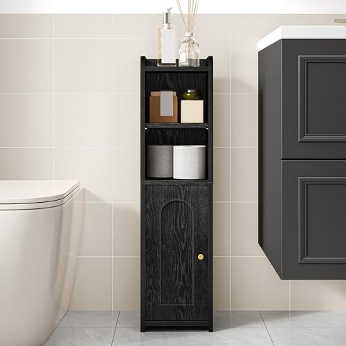 Hzuaneri Bathroom Storage Cabinet, Narrow Toilet Paper Cabinets with Doors