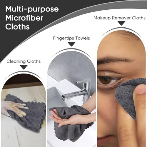 Orighty Washcloths 48 Pack, Ultra Soft Face Towels 12 x 12 inch