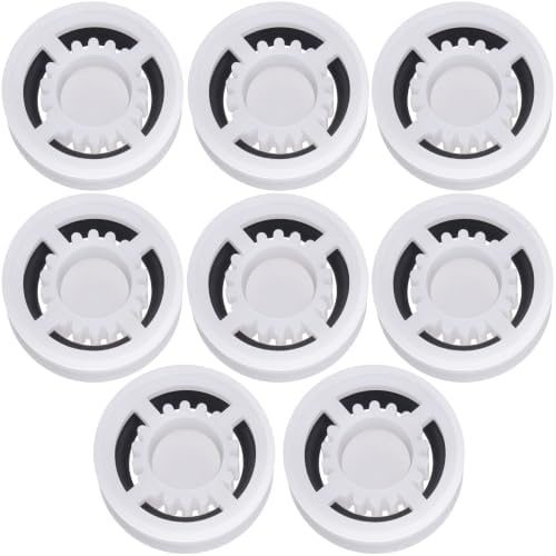 8Pcs Shower Flow Restrictor, White Water Flow Reducer Control Value