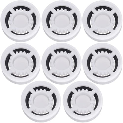 8Pcs Shower Flow Restrictor, White Water Flow Reducer Control Value