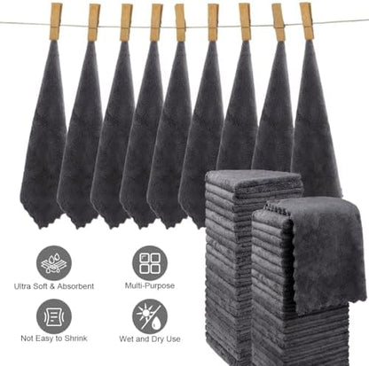 Orighty Washcloths 48 Pack, Ultra Soft Face Towels 12 x 12 inch