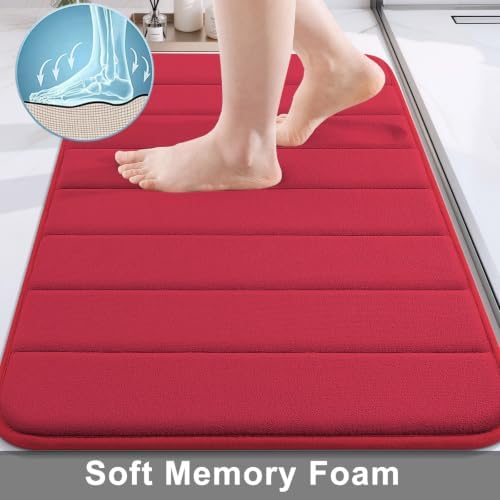 Buganda Memory Foam Bath Mat 47 x 24, Ultra Soft Absorbent Bathroom Rugs