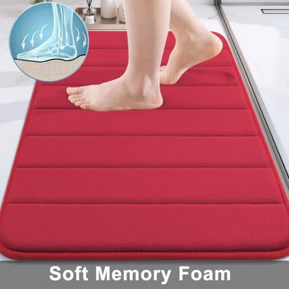 Buganda Memory Foam Bath Mat 44 x 24, Ultra Soft Absorbent Bathroom Rugs