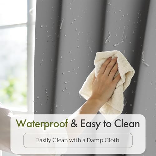 Bathway Shower Curtain Liner, Grey Shower Curtain Liner 72x72 PEVA Waterproof Shower Curtain Liner Plastic with 3 Magnets and 12 Rustproof Metal Grommets, Lightweight Shower Liner for Bathroom