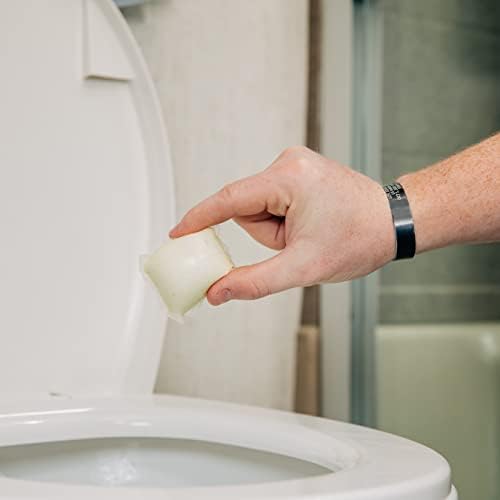 Camco TST RV Toilet Treatment Drop-INs - Control Unwanted Odors and Break Down Waste and Tissue - Septic Tank Safe - Fresh Scent - 15-pack (40264)