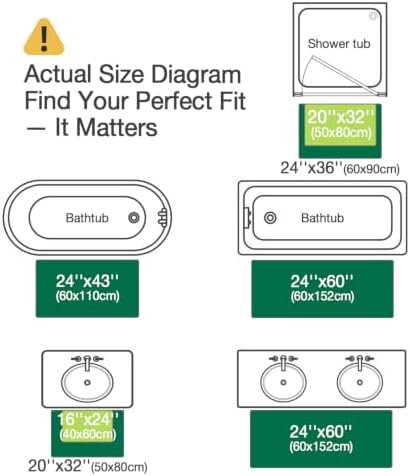 LUMI Ultra Soft Bathroom Rugs Absorbent, Non Slip Bath Mat 24x36, Black