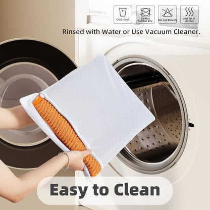 TYUU Large Bathroom Rugs Non Slip Washable Bath Rugs Super Absorbent Bathroom Rug Thin Quick Dry Low Pile Bath Mats, Orange 36"x60"