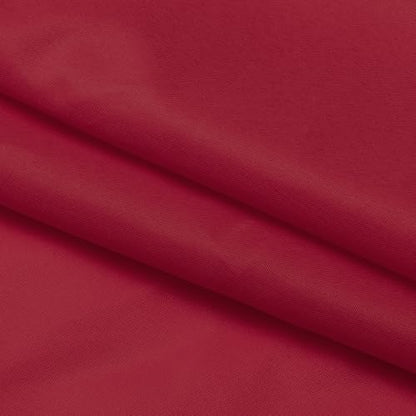 N&Y HOME Fabric Shower Curtain or Liner with Magnets, Red