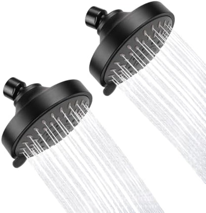 AISOSO High Pressure Rain Shower Head 2PCS 5 Modes 4.1" Oil Rubbed Bronze