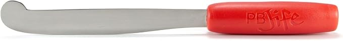 PB-JIFE! The Ultimate PB knife. Stir, scrape, and clean the BIG Jars (Red, 3)
