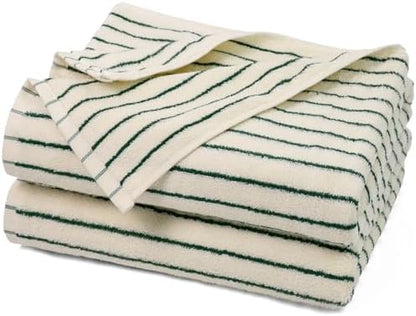 Jacquotha Green Striped Bath Towels Set of 2