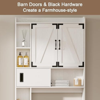 ChooChoo Over The Toilet Storage Cabinet with Sliding Door