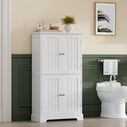 ChooChoo Bathroom Floor Cabinet with Adjustable Shelves