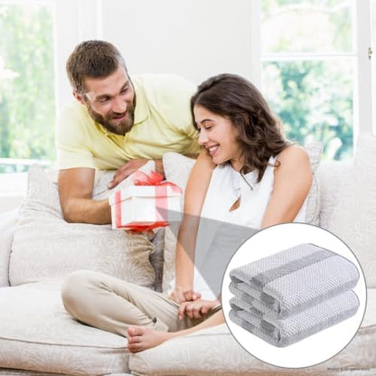 2-Pack Microfiber Bath Towels (27x54 Inches) - Ultra Soft & Quick Dry, 3X Absorbency, Lightweight for Gym, Yoga, Travel & Spa - Perfect for Home, Fitness & Post-Workout