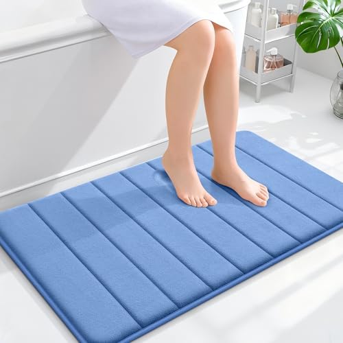 OLANLY Memory Foam Bath Mat 36x24, Super Soft and Absorbent Bathroom Rugs