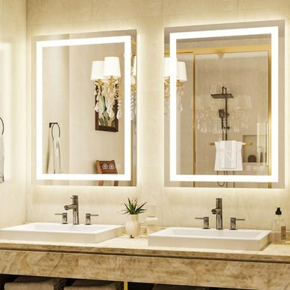 XRAMFY 32''X24'' LED Bathroom Mirror, Wall Mirror with Lights