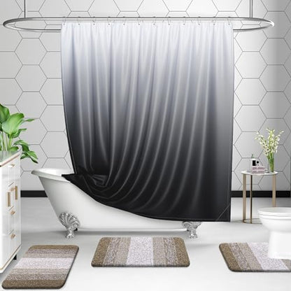 OLANLY Microfiber Bathroom Rugs Sets 3 Piece, 47"x20"+24"x16"+24"x20"