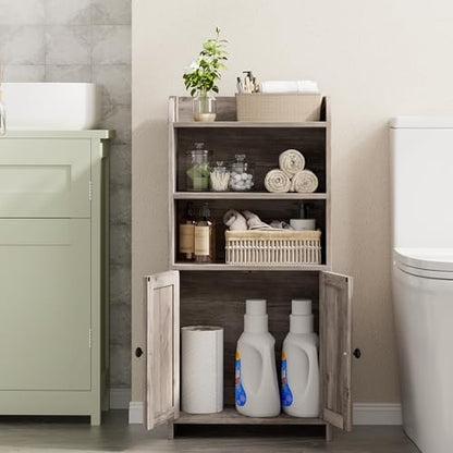 Homhedy Small Bathroom Storage Cabinet, Toilet Paper Storage Cabinet