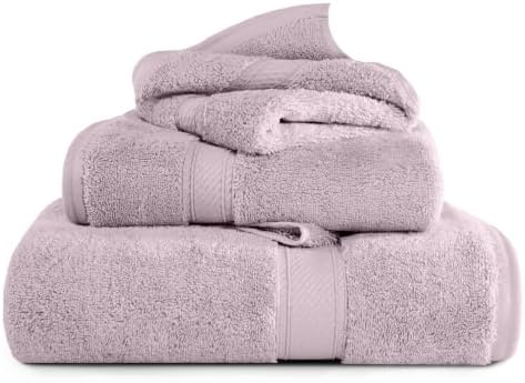 SUPERIOR Egyptian Cotton Ultra Plush & Absorbent, 3 Piece Set, Purple