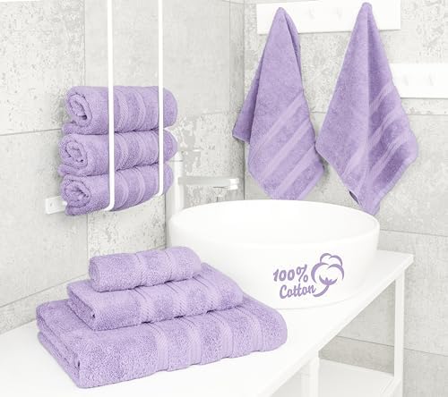 American Soft Linen 100% Cotton Luxury Turkish Towels, 6 Piece Towel Set