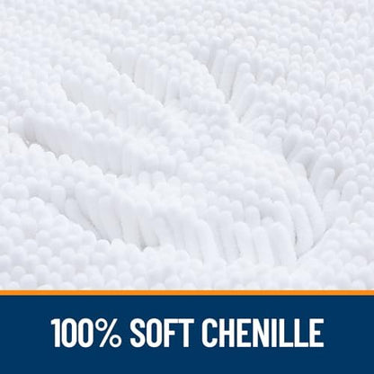 OLANLY Bathroom Rugs 36x24, Extra Soft Absorbent Chenille Bath Rugs