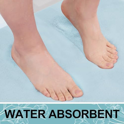 Smiry Memory Foam Bath Mat 36x24, Extra Soft and Absorbent Bathroom Rugs