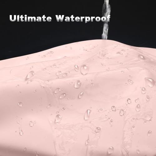 Titanker Waterproof Shower Curtain Liner Fabric, Blush Pink Shower Curtain Liner with Magnets, Cloth Shower Liner Soft, Lightweight, Machine Washable, 70 x 72 Inches