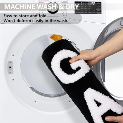 KOEXM Get Naked Bath Mat Long Runner Mat Cute Bathroom Rugs