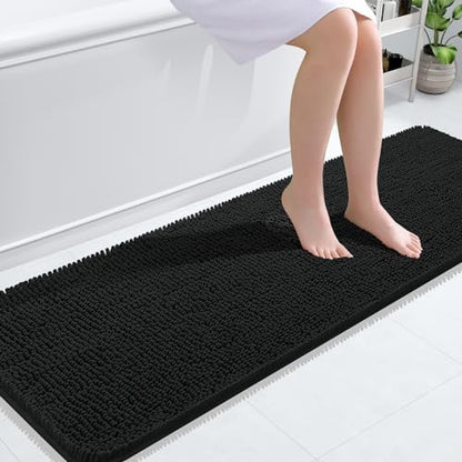 OLANLY Bathroom Runner Rugs 59x20, Extra Soft Absorbent Chenille Bath Rugs