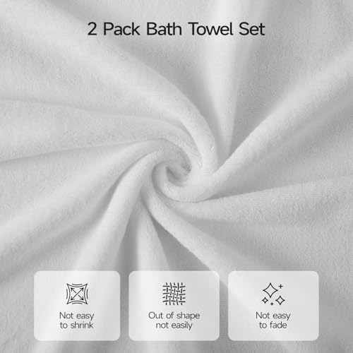ecolook Ultra Soft 6-Piece Towel Set, 100% Cotton