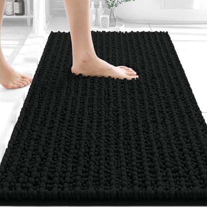 OLANLY Bathroom Rugs 30x20, Thick Soft Absorbent Chenille Bath Rugs