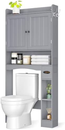 Ahomly Over The Toilet Storage Cabinet, 29.9" W, Espresso