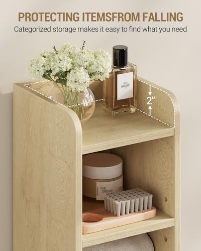 Hzuaneri Bathroom Storage Cabinet, Small Corner Floor Cabinet