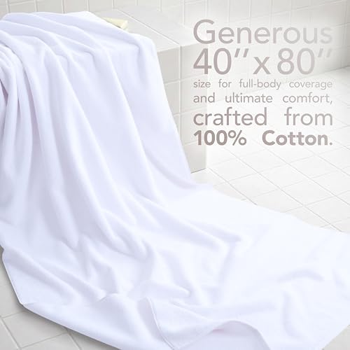 American Soft Linen 100% Cotton Luxury Turkish Towels, 40x80 XL Bath Sheet