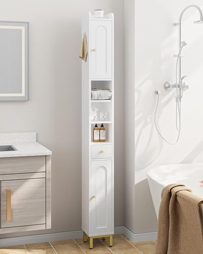 Hzuaneri Bathroom Cabinet with Shelves,Tall Bathroom Storage Cabinet