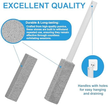 12 Packs Pumice Stone Toilet Bowl Cleaner, Pumice Stone for Cleaning, Powerfully Cleans Hard Water Rings, for Cleaning Toilets, Bathtubs, Grills, Swimming Pools, Sinks