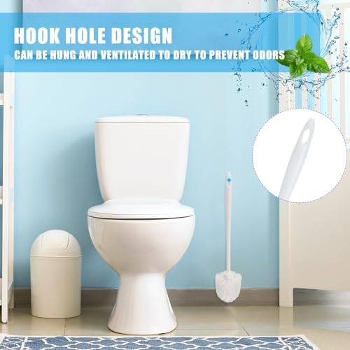 Tioncy 30 Pcs 14.2 Inch Toilet Brushes for Bathroom Bowl Scrubber