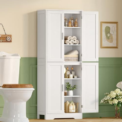 TEENFON Storage Cabinet with Doors & Adjustable Shelf