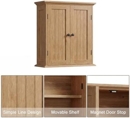 ChooChoo Bathroom Wall Cabinet with 2 Doors, Over The Toilet