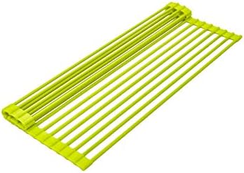 True & Tidy, Multi-Purpose Over the Sink Roll-Up Drying Rack, DR-881, Lime