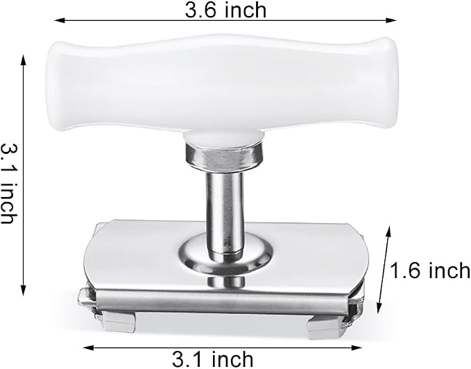 Upgraded Jar Opener Stainless Steel Adjustable Tool for 1-4 inches Bottle Can Lids, Easy Jar Opener with Non-Slip Rubber Pad For Seniors, Arthritis, Women, Chilren, Weak Hands
